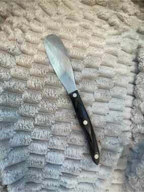 Cutco Silver Blade with Black Handle Accent